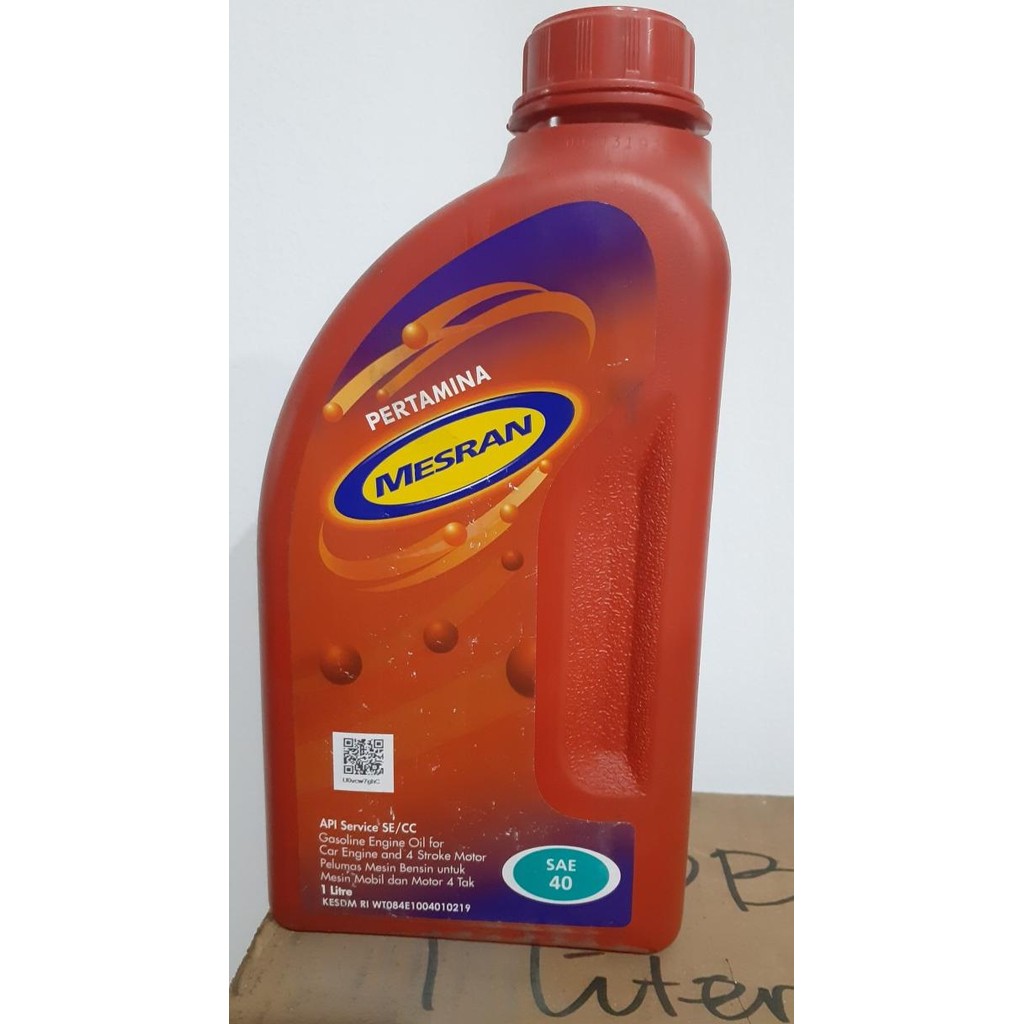 OLI MESIN - PERTAMINA MESRAN - SAE 40 (KEMASAN : 1 LITER) murah