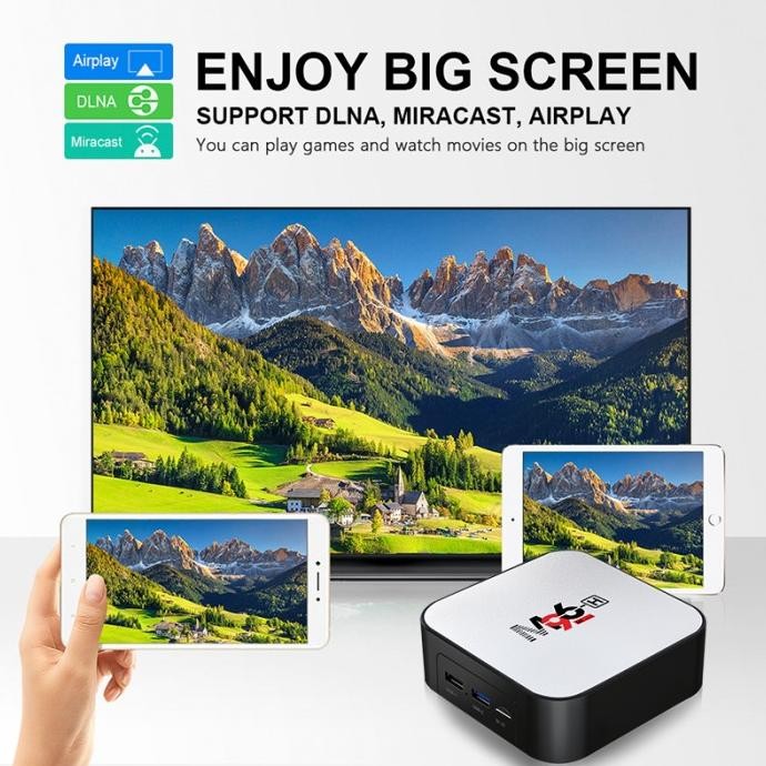 Tv Box android 10.0 4gb +32gb 5G wifi 4k HD smart android tv box