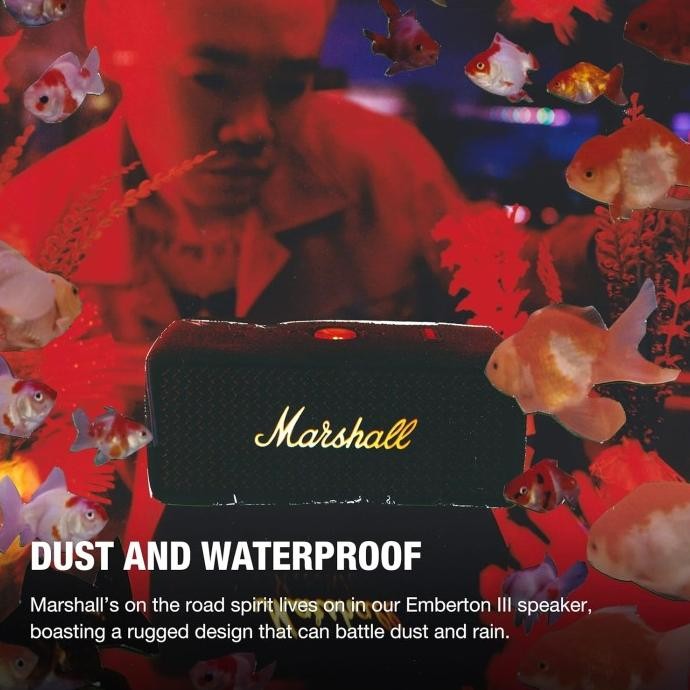 Promo Marshall Emberton Iii / Emberton 3 Portable Bluetooth Speaker