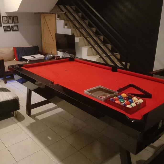 Meja Billiard 7 Feet Kaki Lipat Co