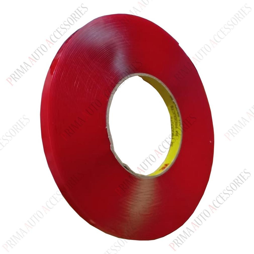 

Mega Sale Perekat / Double Tape 3Mm Merah Transparan 10Mm X 15 Meter Premium
