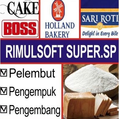 

New Rimulsoft Super Emulsifier Pengempuk Pelembut Pengembang Bakery dll