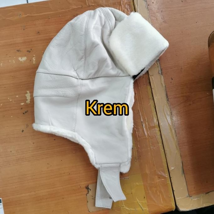 Topi Rusia Kulit Lapis Bulu