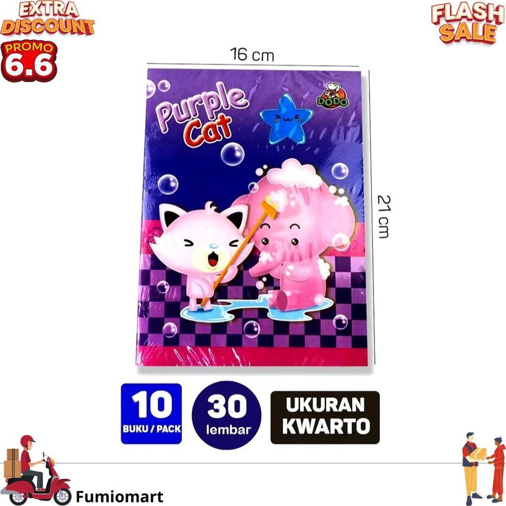 

Buku Tulis Murah Sidu Dodo 30 Hal (10Pack) || Buku Tulis Dodo 30 Lem D Best Seller