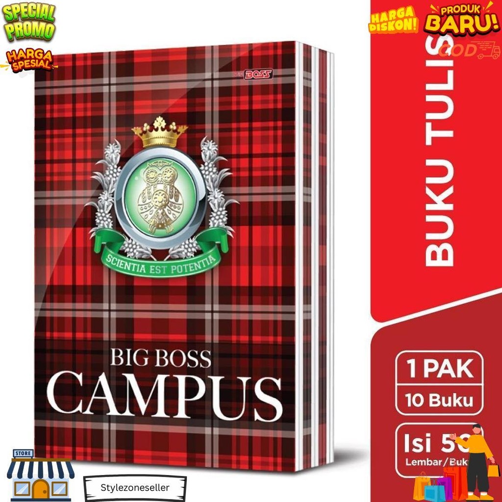 

Buku Tulis Boxy Big Boss 50 Lembar Random Cover - Jual (1 Pack = 10 Pcs) D Cod