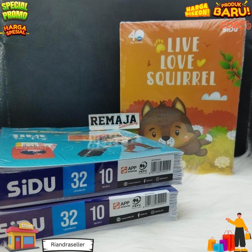 

Buku Tulis Sidu 32 & Sidu 38 ( Khusus Isi 38 Free Stiker Nama 10 Pcs ) D Terlaris