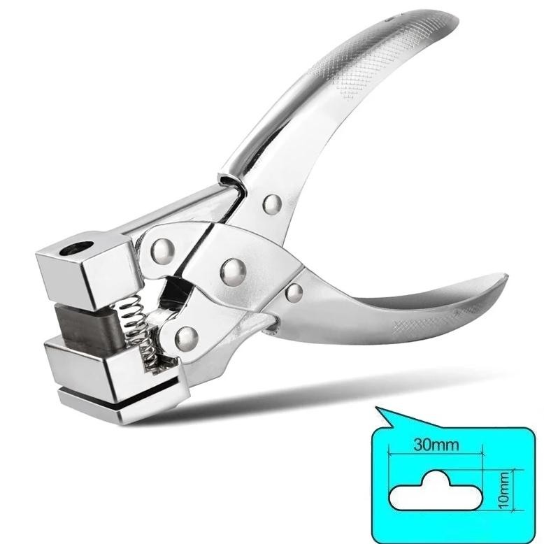 

T Slot Shape Cut Pvc Plastic Id Cutter Paper Tag Tool Plier Hole Identity Puncher Punch Stationery Office Badge Card Paperboard