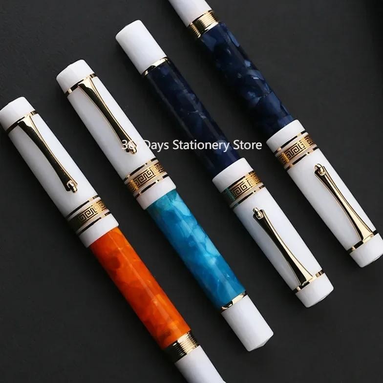 

New Majohn M400 Resin Fountain Pen Ef/F Nib Gold Clip Fantastic Pen For Office School Supplies Smooth Writing Business Gift