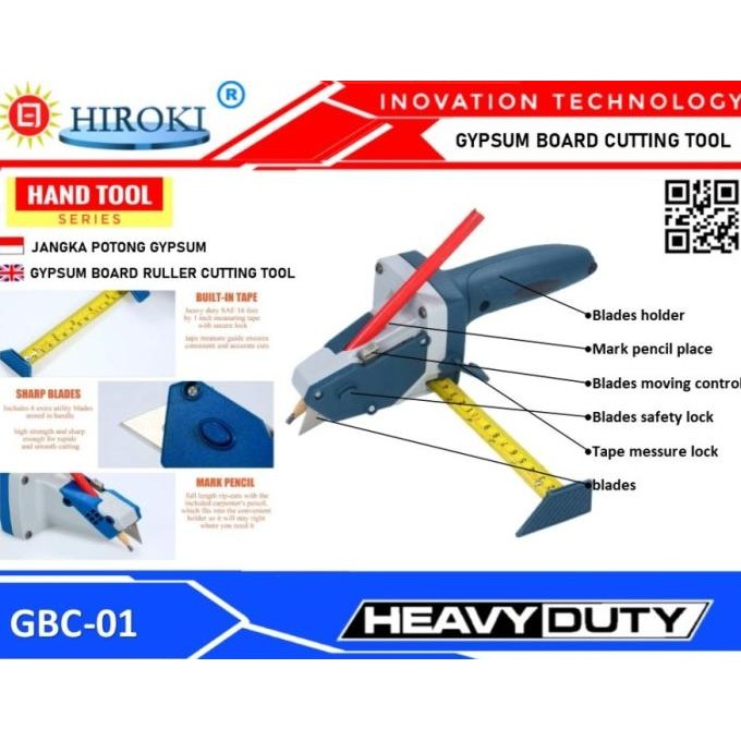 

Produk Baru!! Multi Pisau Cutter Gypsum Board Cutting Tool Jangka Potong Triplek