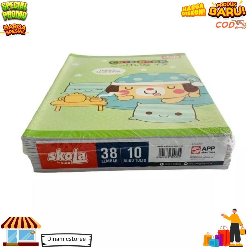 

(Perpak Isi 10Pcs) Buku Tulis Skola Deli By Sidu Isi 38 & 58 Lembar Harga Murah Kualitas Bagus D Terlaris