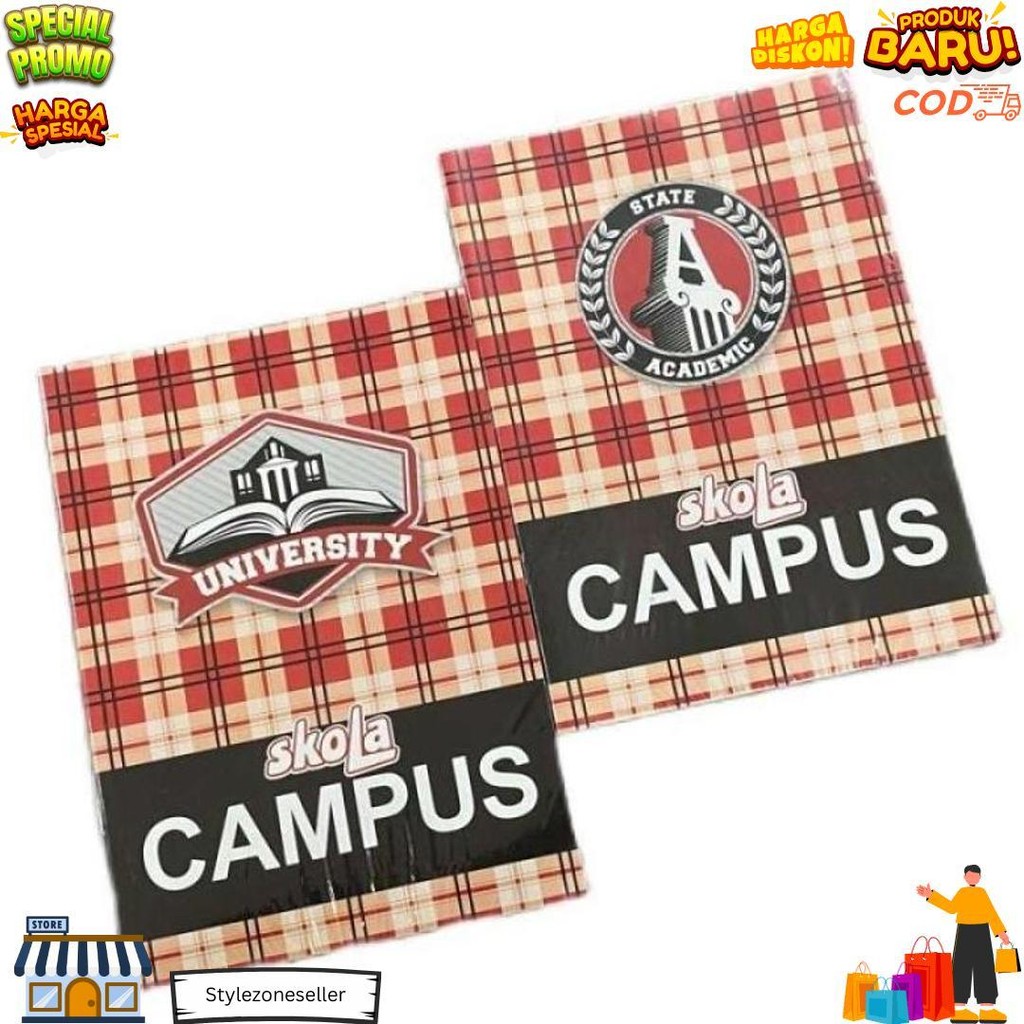 

Buku Tulis Campus 50 Lembar Isi 10 Buku Campus Boxy Panjang / Big Boss D Sale