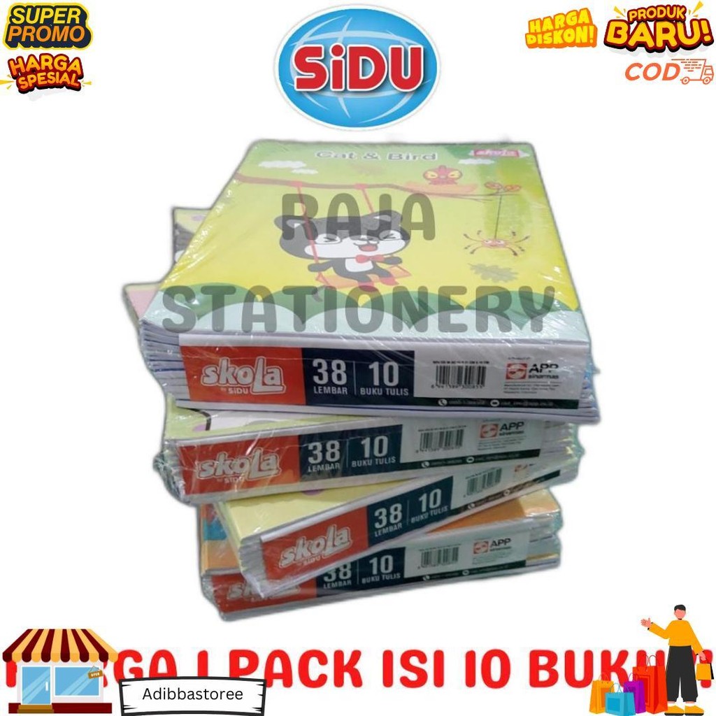 

Buku Tulis 38 Lembar Garis A5 Skola By Sidu Notebook Skola By Sinar Dunia Buku Tulis Anak Sekolah Pack [10Pcs] D Sale