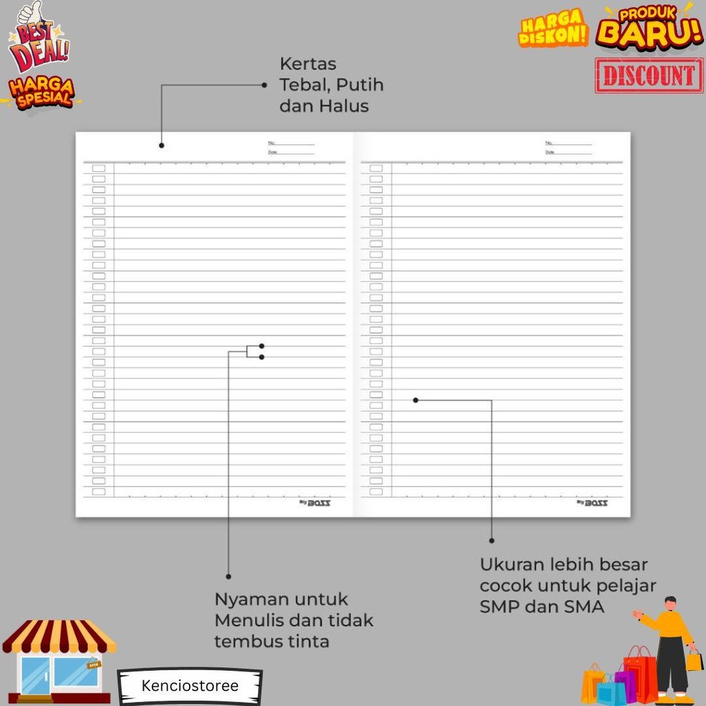 

Bigboss Buku Tulis 42 Lembar - Bbo Eb 42 D Best Seller
