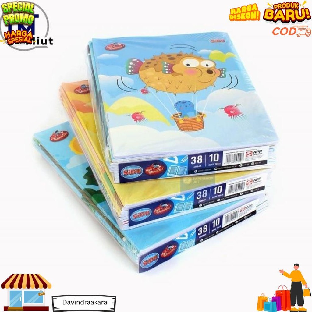 

Buku Tulis Sidu (Sinar Dunia) 1 Pak Isi 10, 38 Lembar D Terlaris