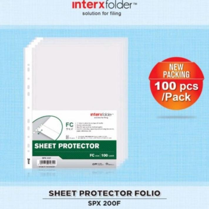 

Heet Protetor Folio F4 Inter Ii 100 Lembar Plati Fc Pp Poet