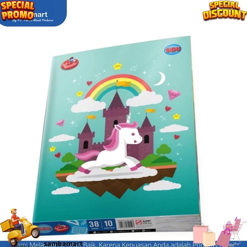 

Sidu Buku Tulis Sinar Dunia 38 Lembar (1 Pack Isi 10 Pcs) D Cod