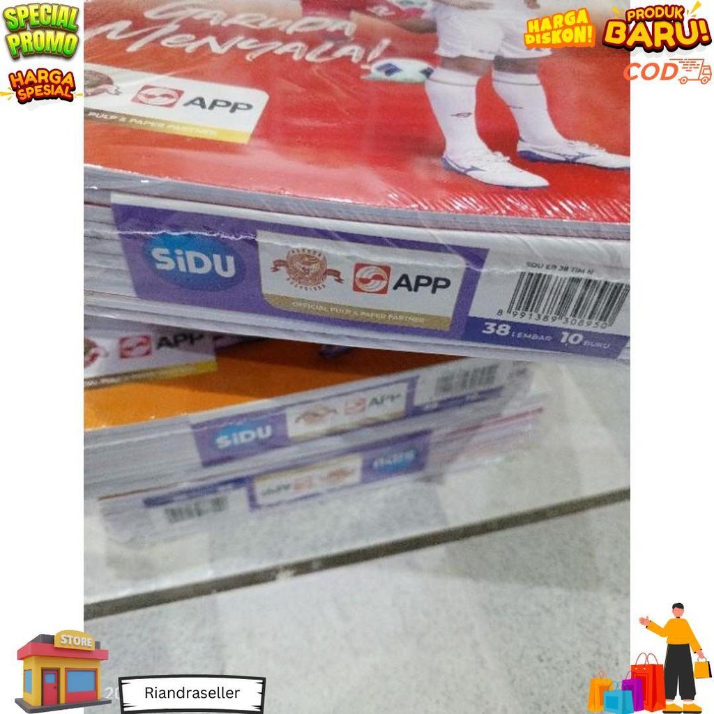 

Buku Tulis 40 Lembar Motif Coklat/Buku Sidu 40 /38Lembar Motif Sampul Coklat @10 Buku D Sale