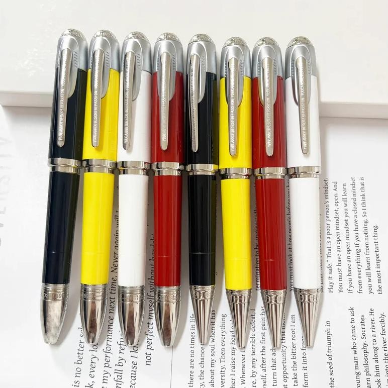 

New Limited Edition Mb Enz Feri Red Hollow-Carved Fountain Rollerball Pen Office Writing Pen With Serial Number