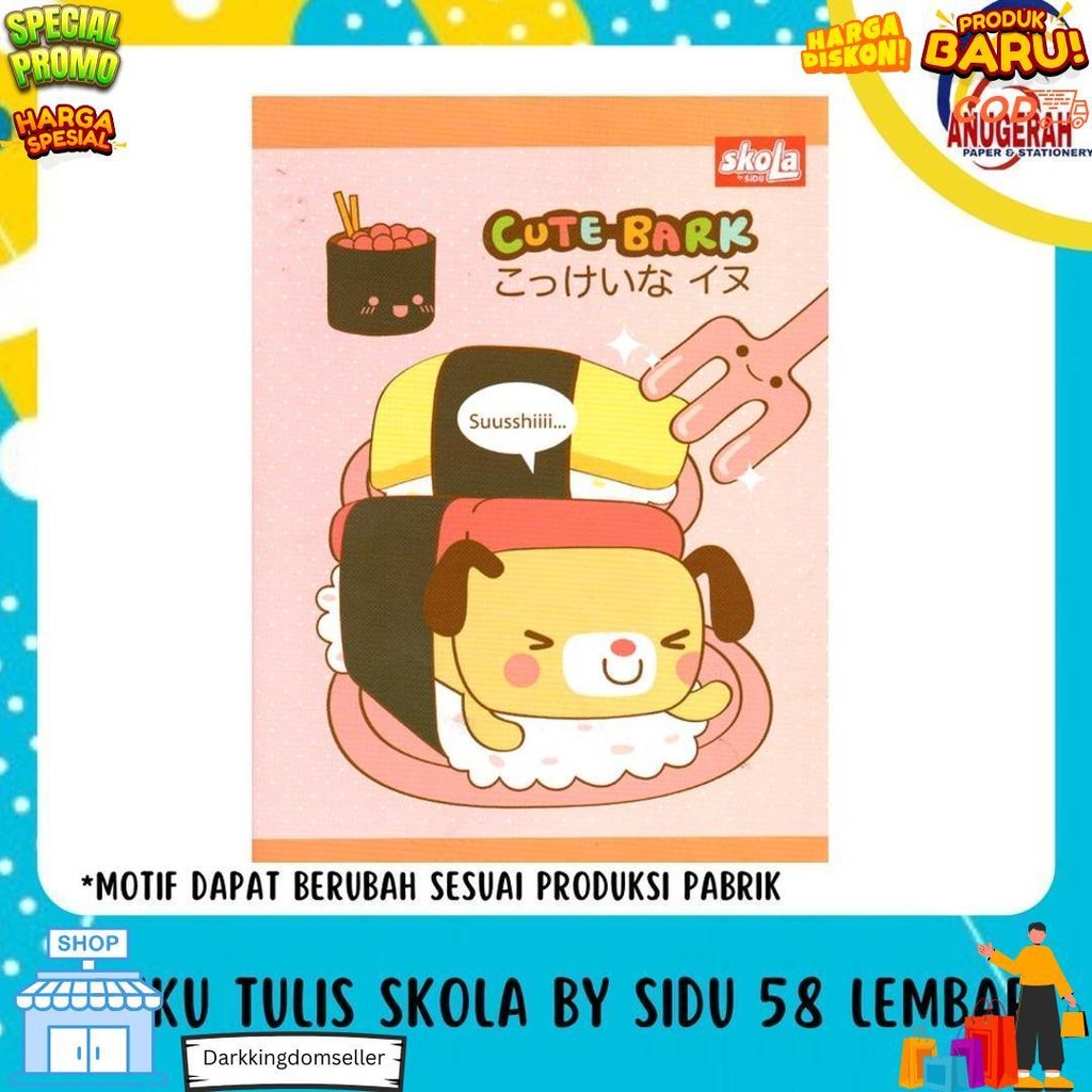 

Buku Tulis Skola By Sidu 58 Lembar (Pak) D Gratis Ongkir