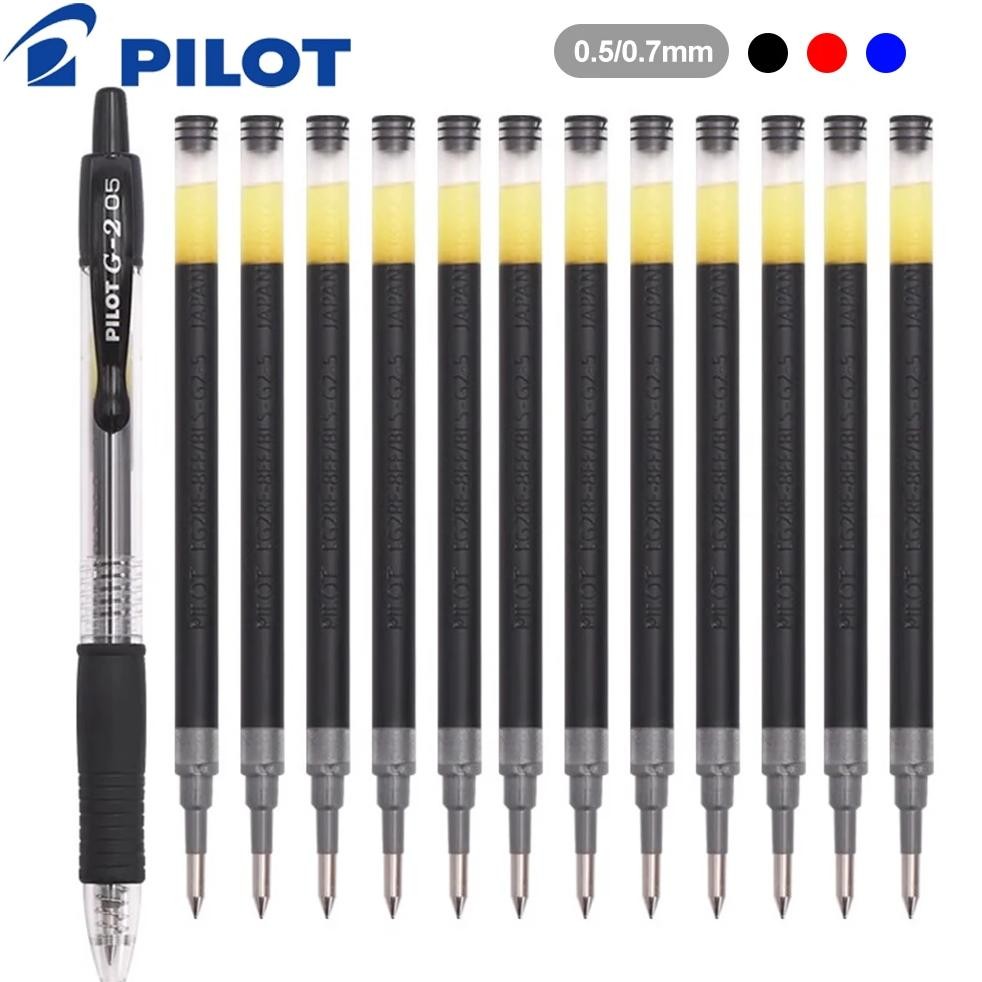 

1+12Pcs Set Japan Pilot Gel Pen With Large Capacity Bl-G2 Student Smooth Writing 0.5/0.7Mm Office Signature School Stationery