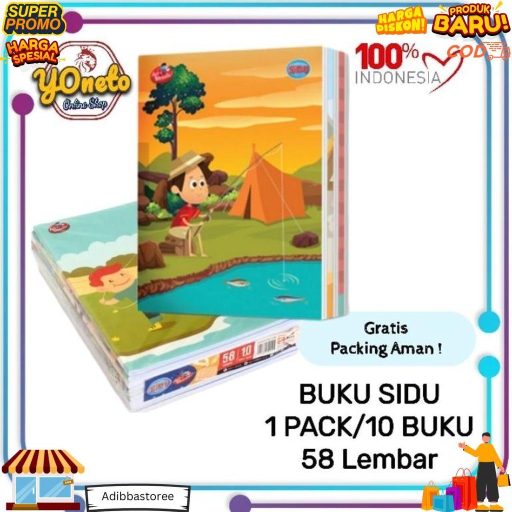 

Buku Tulis Sidu 58 (1Pack 10 Buku) D Sale