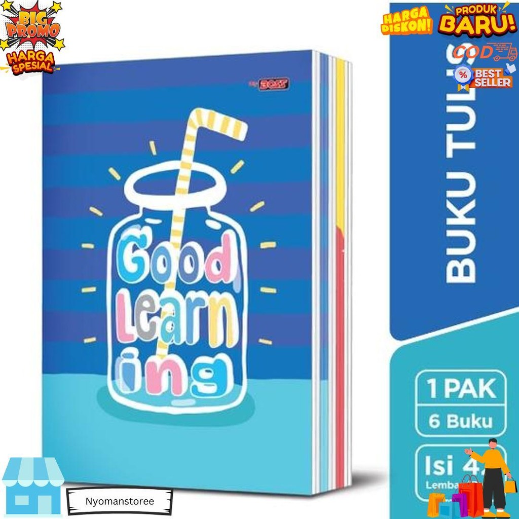 

Big Boss Buku Tulis 42 Lembar Tebal / 1 Pack / 6 Buku D Sale