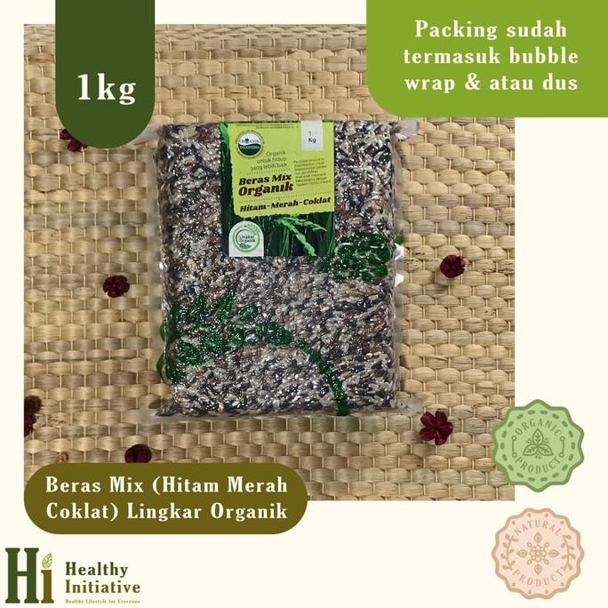 

Baru Beras Mix Hitam-Merah-Coklat Lingkar Organik 1Kg
