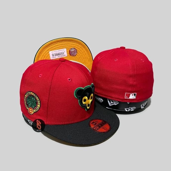 TOPI NEW ERA 5950 WF ICAGO CUBS RED BLACK UV YELLOW
