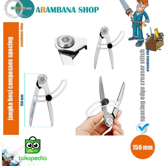 

Produk Baru!! Jangka Besi Compasses Spacing Edge Creaser Stitch