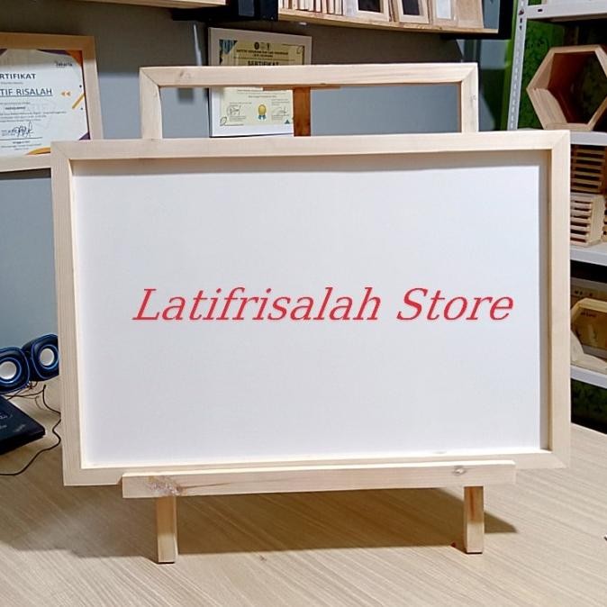 

Papan Tulis Anak Whiteboard 40x60cm | Bahan Full jati Belanda