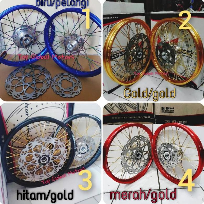 Velg Rossi Satria Fu Paketan Depan Belakang