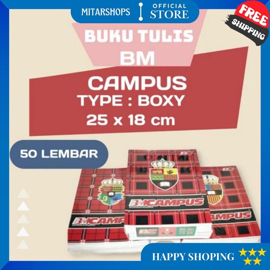 

Buku Tulis Bmc Campus Isi 50 Lembar ( 1Pak/10Buku ) D Sale