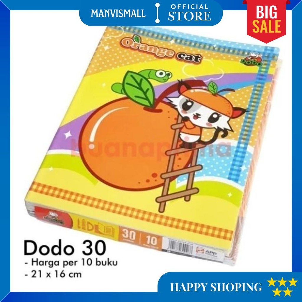 

Buku Tulis - Dodo - 30 Lembar - Isi 10 Buku Tulis D Cod