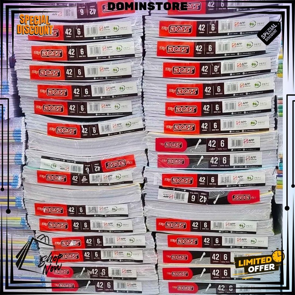 

(Pak) Buku Tulis Bigboss Sidu 42 Lembar / Buku Tulis Bigboss 42 Lembar 6 Pcs/ Buku Tulis Murah D Promo Puncak