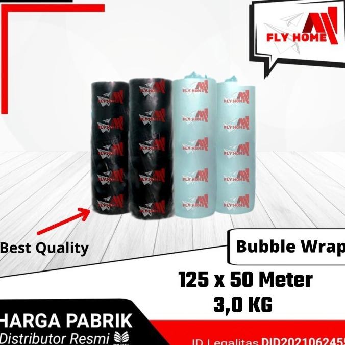 

tersedia bubble wrap hitam putih 3kg 125 x 50meter | bubblewrap fly home