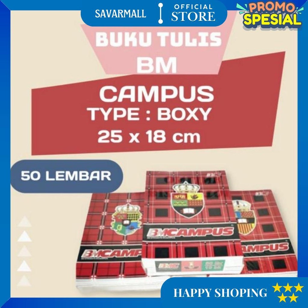 

Buku Tulis Bmc Campus Isi 50 Lembar ( 1Pak/10Buku ) D Best Seller
