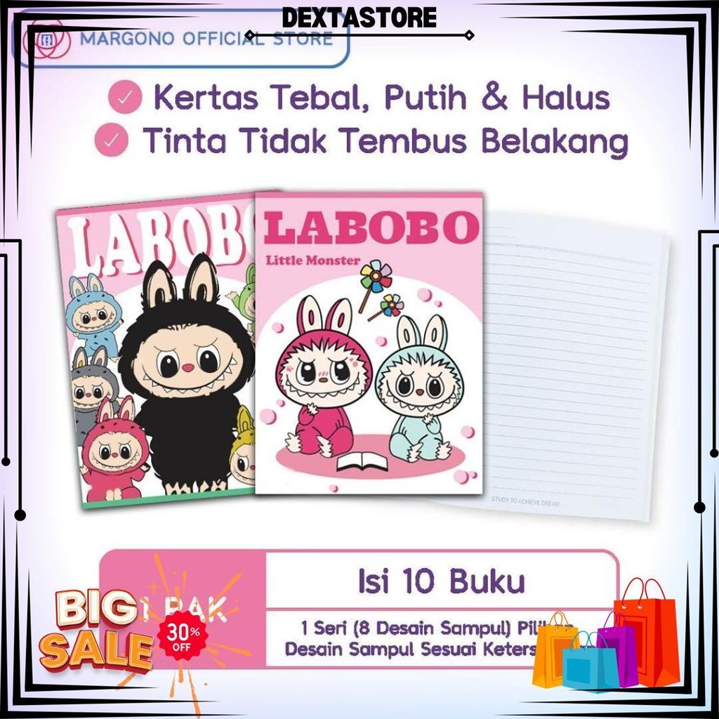 

Buku Tulis Cute Labobo La Bubu 38 Lembar - 10 Buku D Gratis Ongkir