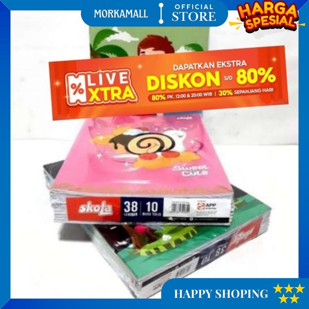 

Buku Tulis Skola By Sidu 38 Lembar 1 Pak Isi 10Pcs D Sale
