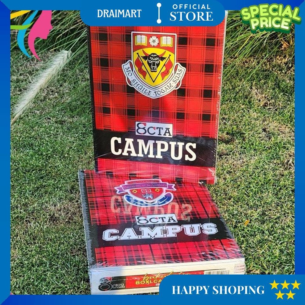 

[Fs] 10Pcs Buku Tulis Octa Campus 36 Lembar Dan Buku Tulis Segitia Quarto D Promo 4.4