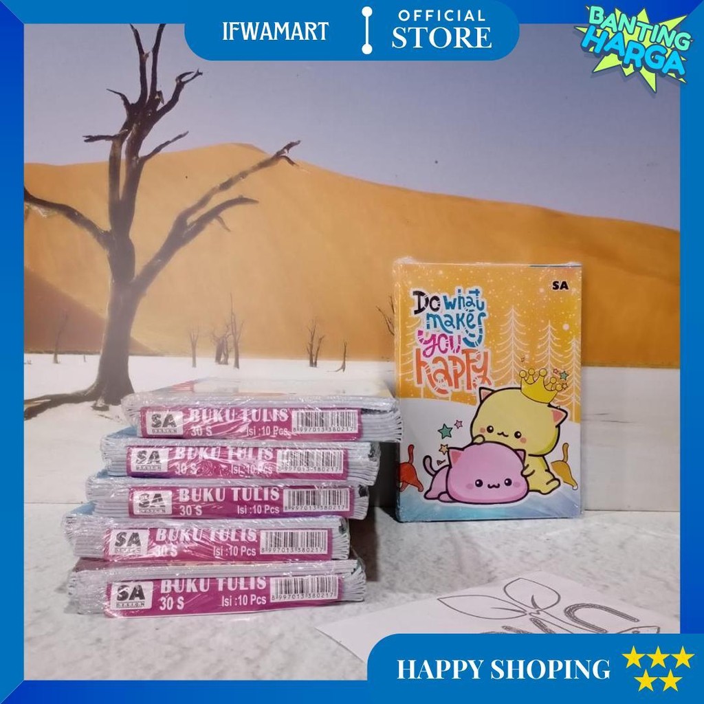 

(((Baca Deskripsii Keterangan!!!)) (10Pc) Buku Tulis Murah Gambar 30 Lembar D Promo Puncak