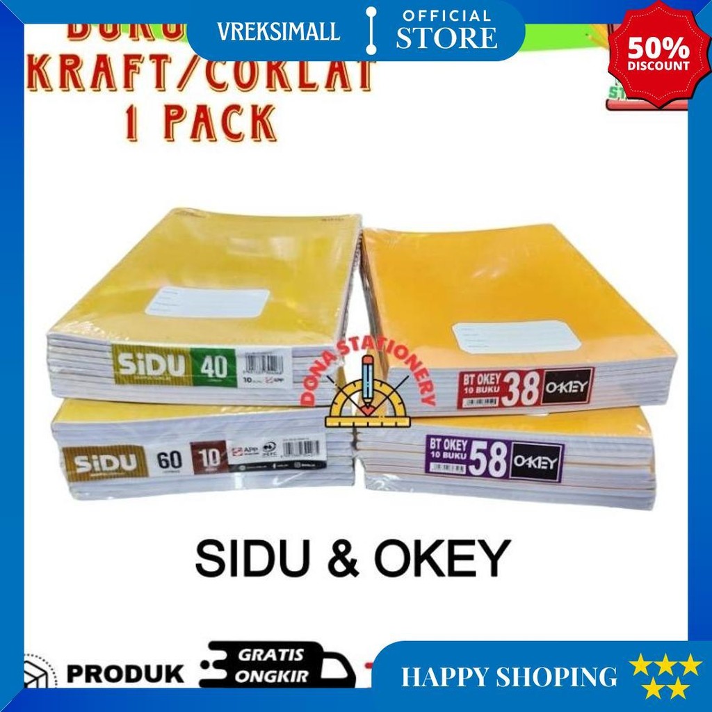 

[ Pack ] Buku Tulis Sidu Sampul Coklat | Buku Tulis Sidu 40 Lembar | Buku Tulis Sudah Di Sampul | Buku Tulis Sidu Coklat D Terlaris