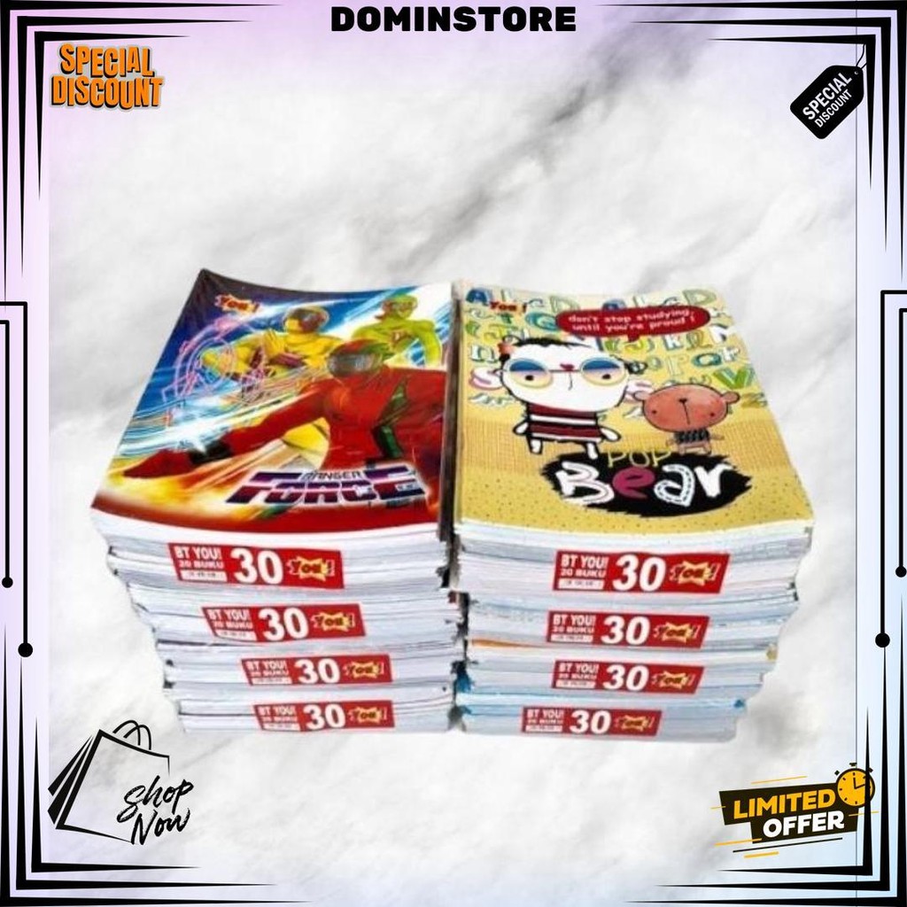 

Buku Tulis Kiky You 30 Halaman (10Pcs) || Buku Tulis Murah D Promo Puncak