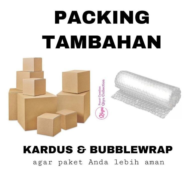 

Re-65 Ter-98 Tambahan Packing Bubble Wrap Dan Kardus Agar Paket Lebih Aman Hemat