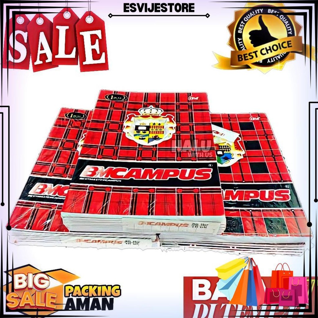 

(Bisa Cod) Promo 10 Pcs Buku Tulis Bm Campus 36 Lembar Ukuran Boxy / Buku Harian / Buku Catatan / Tersedia Per 5 10 D Best Seller