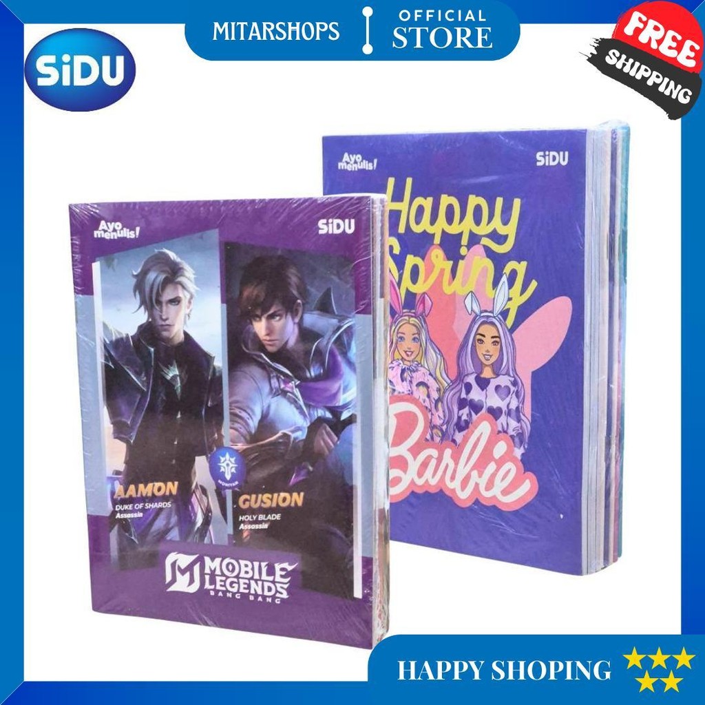 

1 Pak / 10 Buku Tulis Sidu 38 Sinar Dunia 38 Lbr D Gratis Ongkir