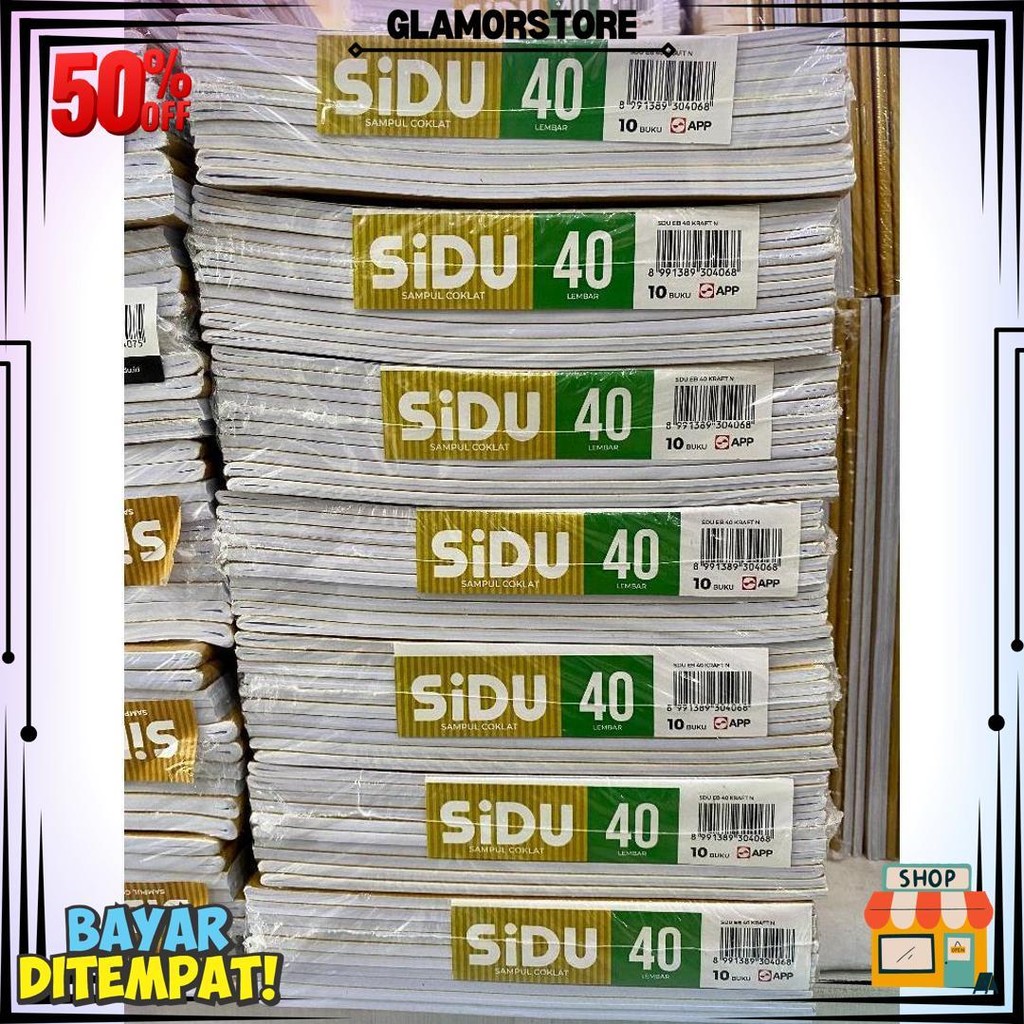 

(Pak) Buku Tulis Sidu 40 Kraft / Buku Tulis Sinar Dunia 40 Lembar 10 Pcs/ Buku Tulis Murah D Terlaris
