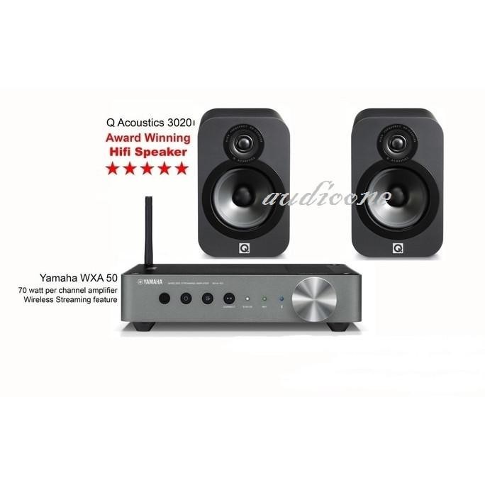 Terlaris Paket Stereo Q Acoustics 3020I Yamaha Wxa50 Wxa-50 Wxa 50