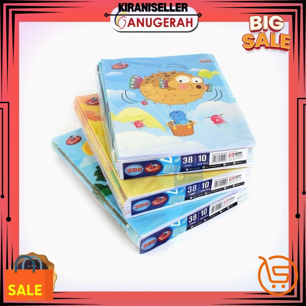 

Buku Tulis Sidu 38 Lembar (Pack / Isi 10 Pcs) D Cod