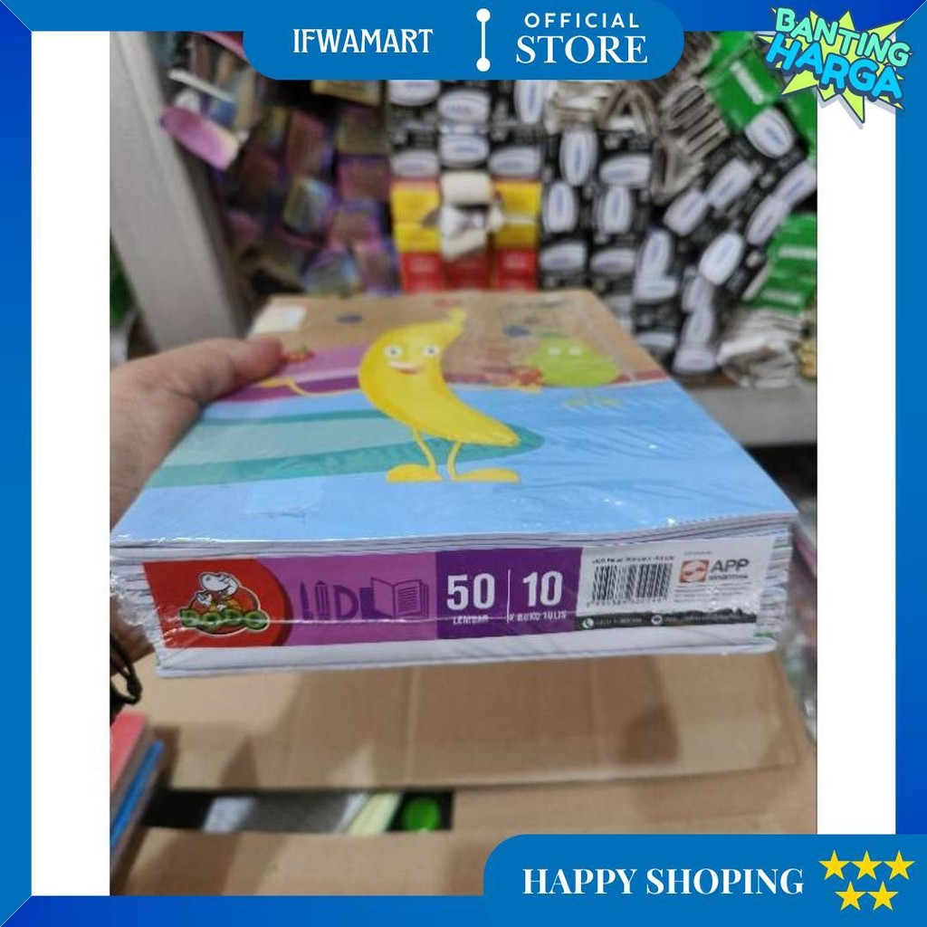 

Buku Tulis Dodo 50 1Pak(10Buku) D Promo Puncak