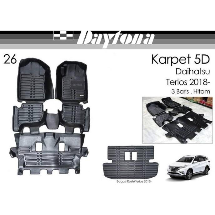 // Daytona Karpet 5D Daihatsu Terios 2018- Full Set